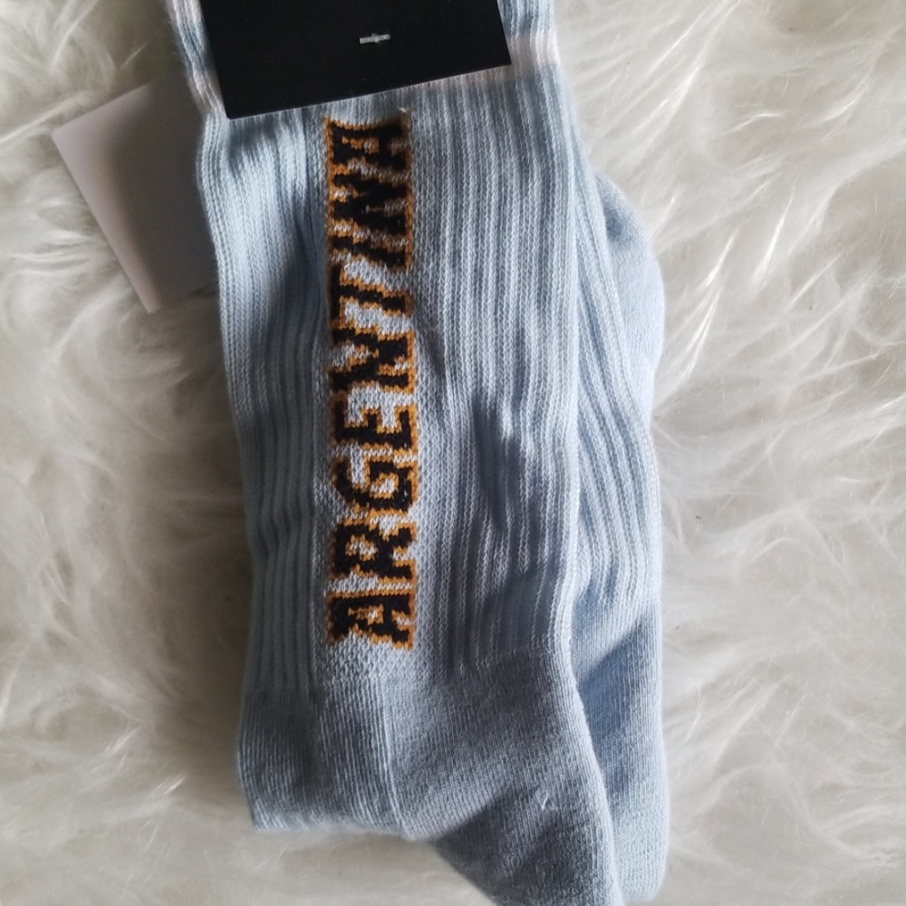 H&M Argentina Baby Blue Dress Socks